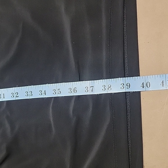 Ronni Nicole, Size 8 Little Black Dress, Draped Neckline Ruched Side Midi Length - Picture 13 of 15